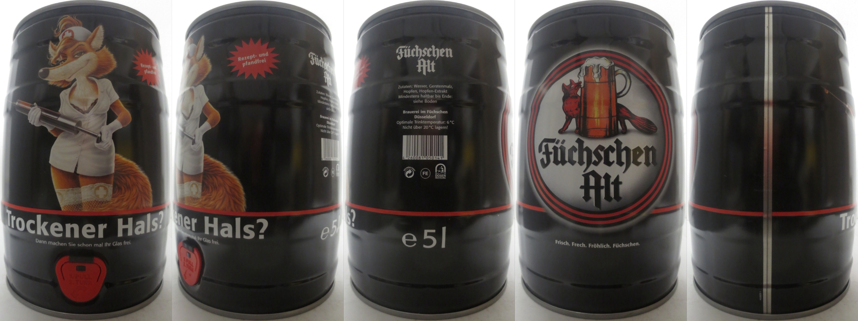 Füchschen Alt Trockener Hals? Dann machen Sie schon mal Ihr Glas frei. (5L) Nr.1 