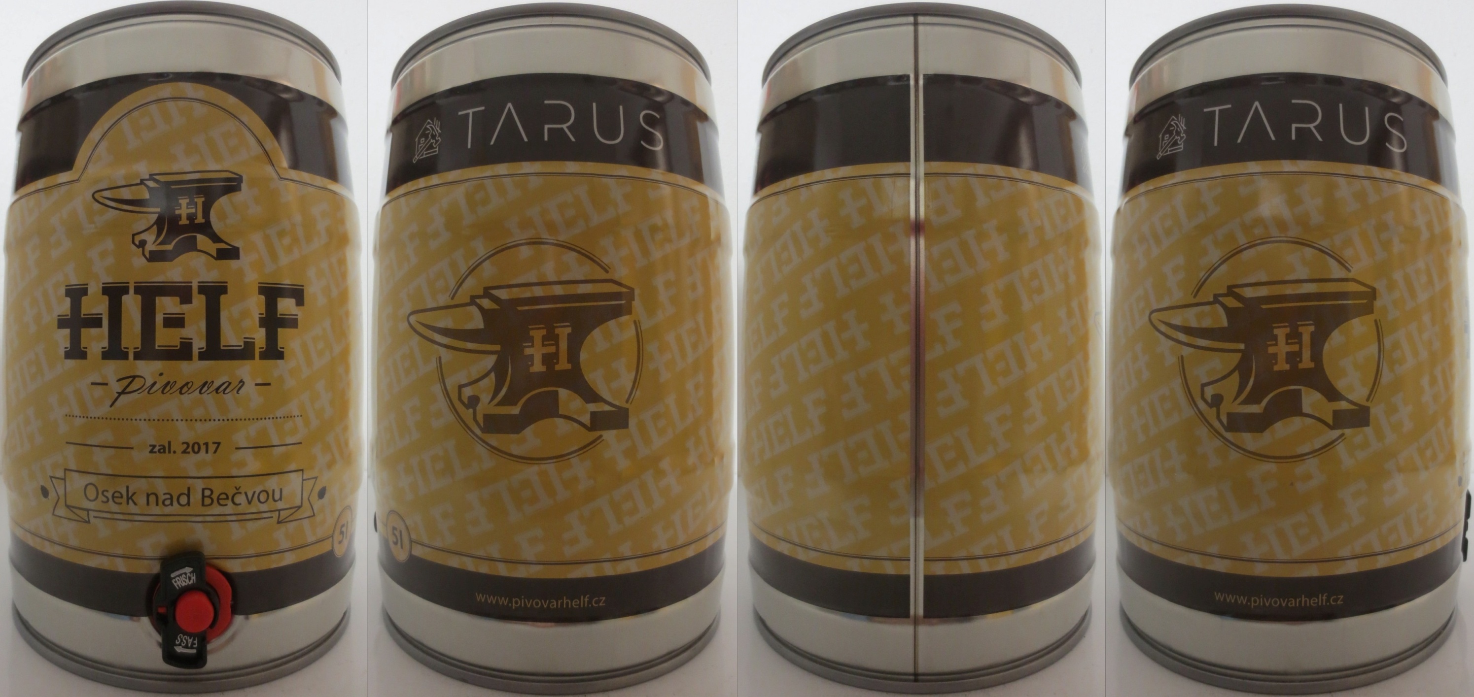 HELF -pivovar- zal. 2017 Osek nad Bečvou TARUS (5L) Nr.2
