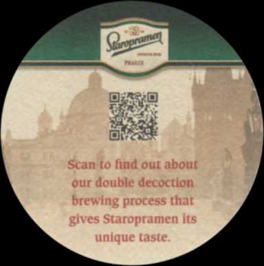 STAROPRAMEN PREMIUM BEER PRAGUE drinkware.co.uk for the facts (PTEX-Km-ab)