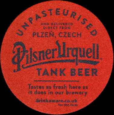 Pilsner Urquell TANK BEER UNPASTEURISED TASTES BETTER WITH FOAM (PTEX-K-ab) 