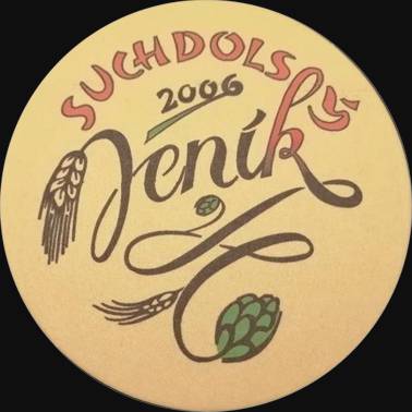 SUCHDOLSKÝ Jeník 2006-2026 20 let jedné chuti Poctivé pivo ze Suchdola Dej Bůh štěstí! (PTMP-K-ab)