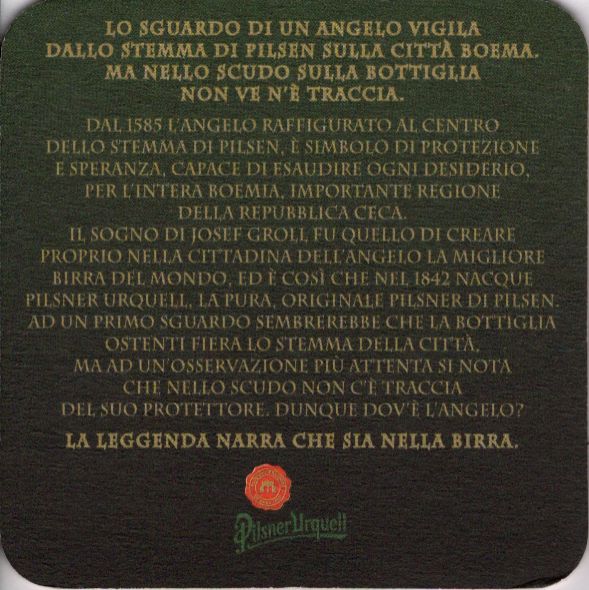 Pilsner Urquell KISSED BY AN ANGEL (PTEX-Č-ab)