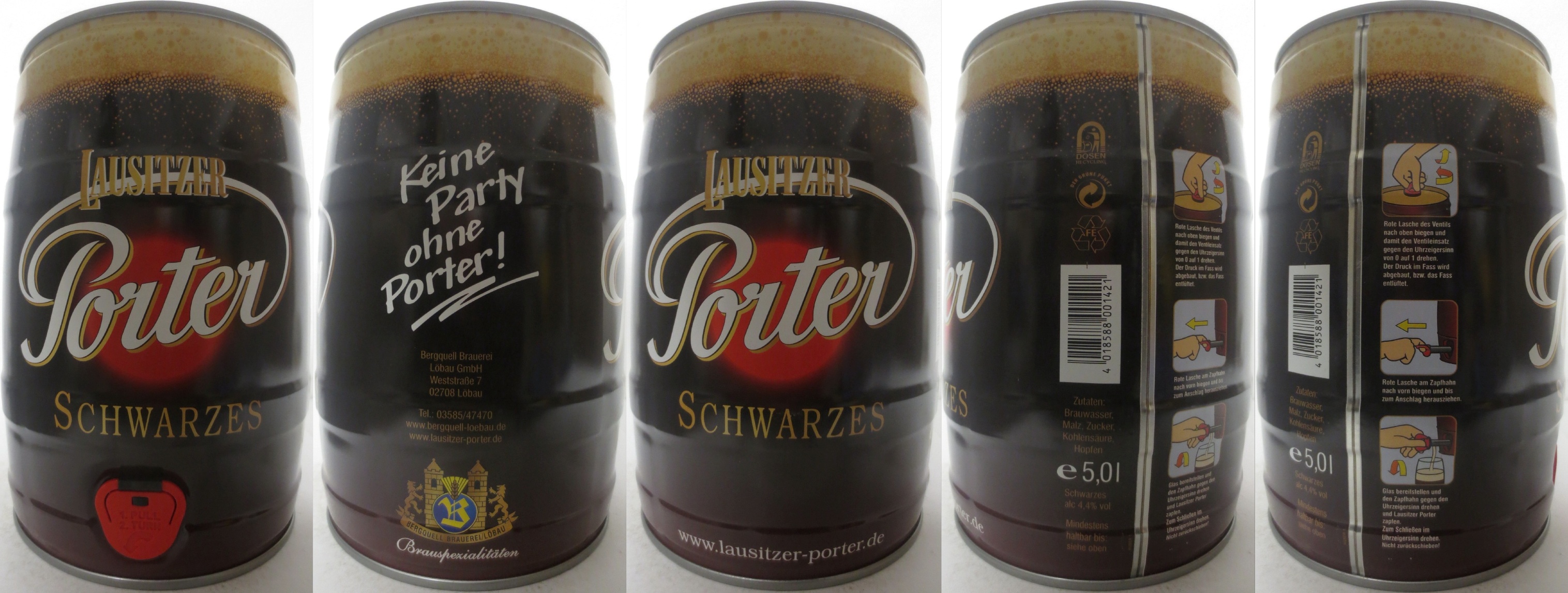 LAUSITZER Porter SCHWARZES  (5L) Nr.1 