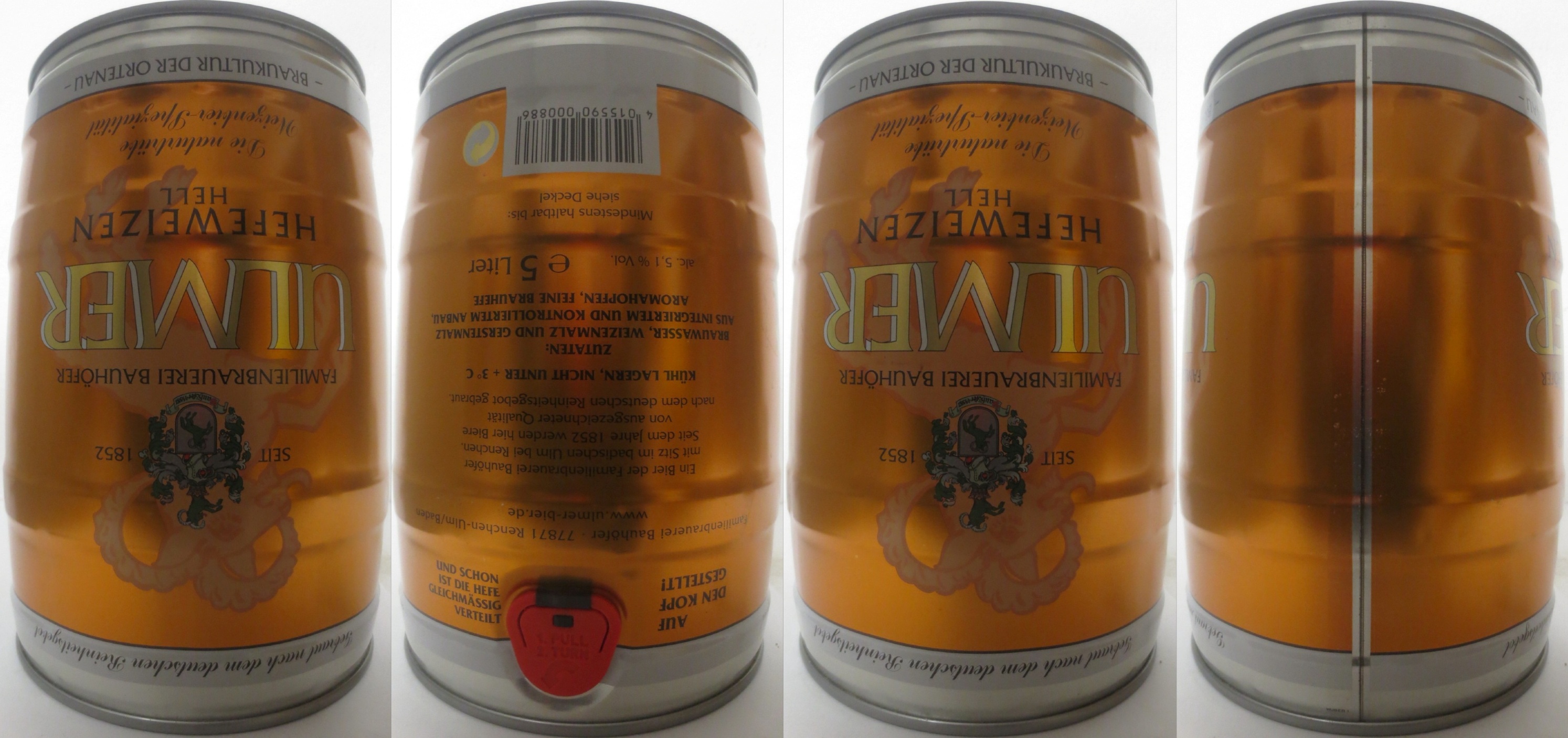 ULMER HEFE WEIZEN HELL (5L) Nr.2 