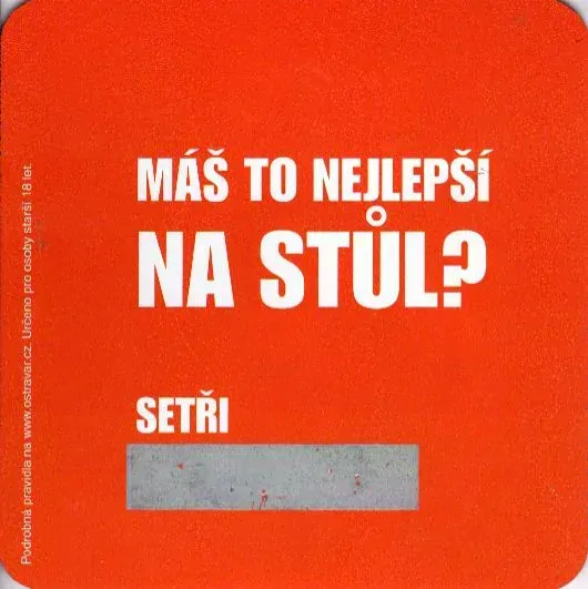 OSTRAVAR OTEVŘI HRU MÁŠ TO NEJLEPŠÍ NA STŮL (PTVP-Č-ab) 