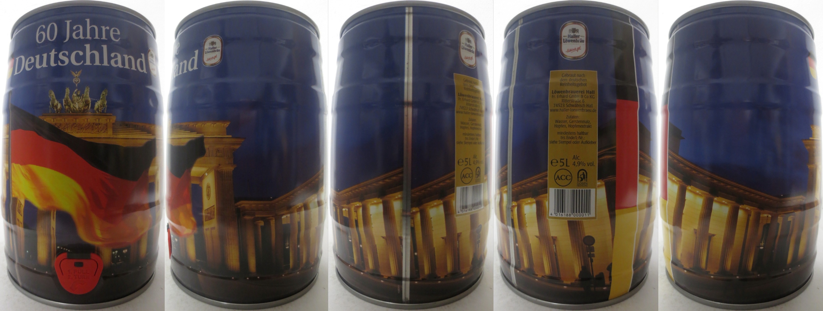 Haller Löwenbräu Hällisch gut 60 Jahre Deutschland (5L) Nr.1