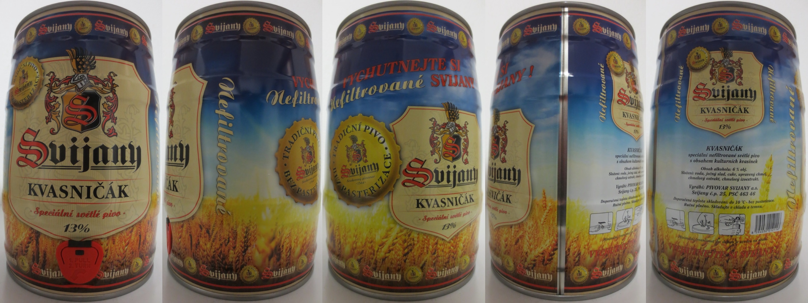 Svijany KVASNIČÁK Speciální světlé pivo 13% (5L) č.1 