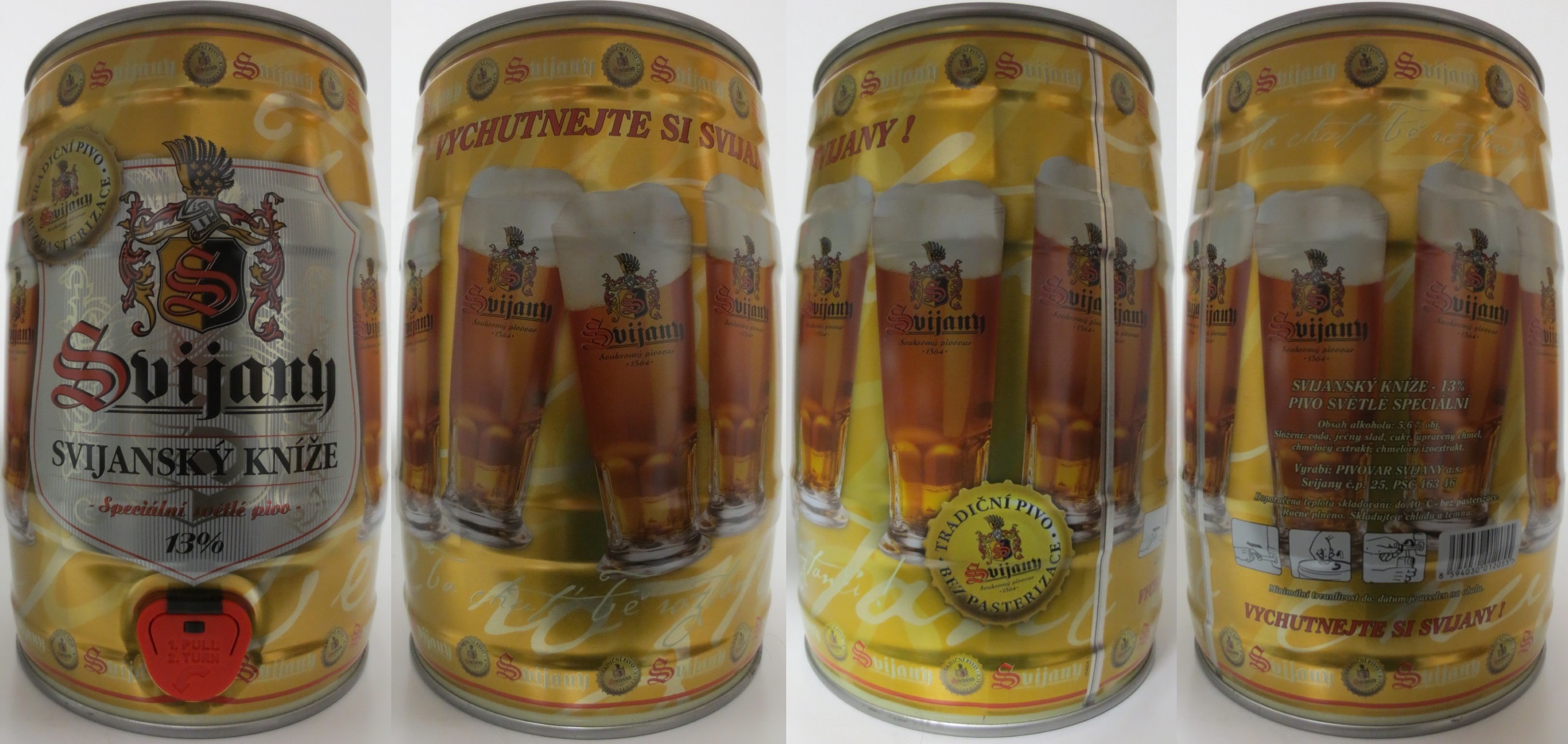 Svijany SVIJANSKÝ KNÍŽE - speciální světlé pivo - 13% (5L) č.1 