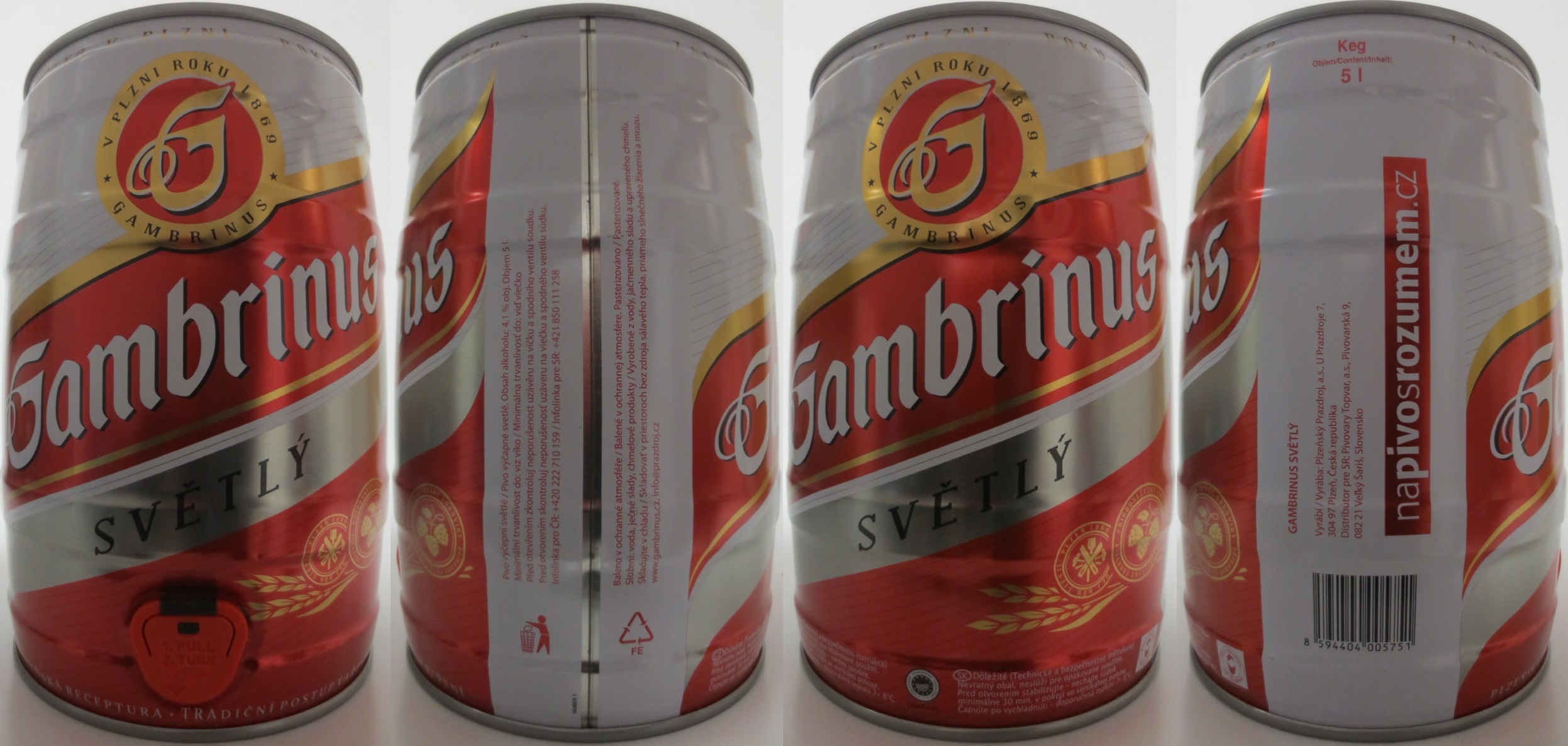 Gambrinus SVĚTLÝ (5L) č.1 