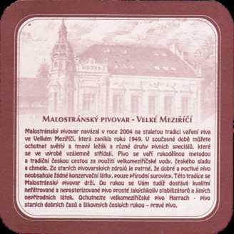 MALOSTRÁNSKÝ PIVOVAR Harrach VELKÉ MEZIŘÍČÍ (hnědý) (PTMP-Č-ab) 