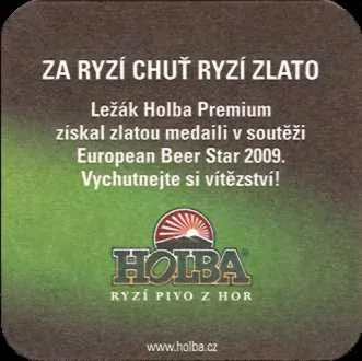 HOLBA Premium EVROPSKÁ PIVNÍ HVĚZDA 2009 (PTVP-Č-ab) 