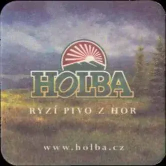 HOLBA RYZÍ PIVO Z HOR www.holba.cz (labutě) (PTVP-Č-ab) 