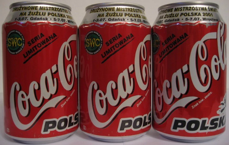 Coca Cola FIM Speedway World Cup Polska! Jazda! set from POLAND (3 cans) (33cl) (T/O)