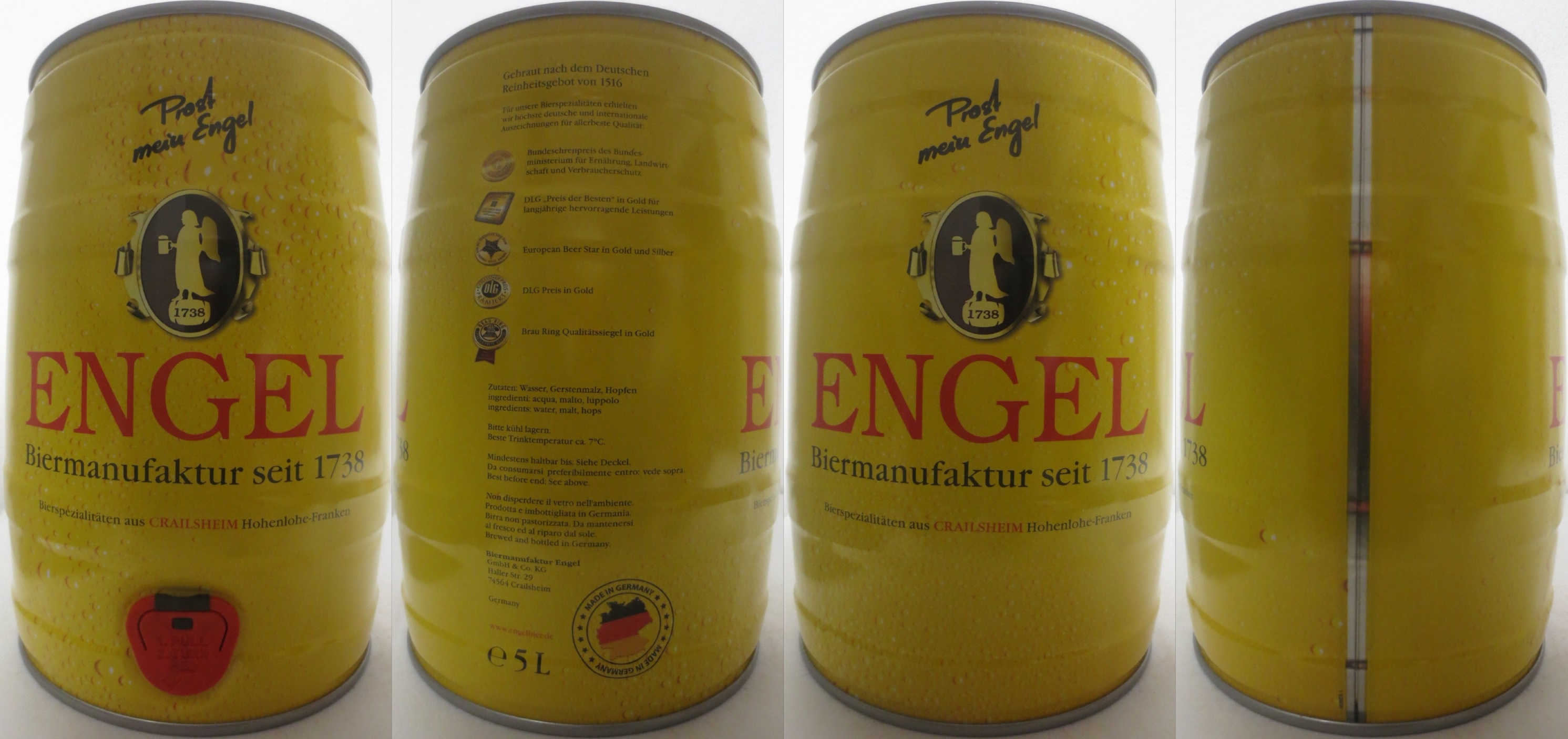 ENGEL BIERMANUFAKTUR SEIT 1738  (5L) Nr.2 
