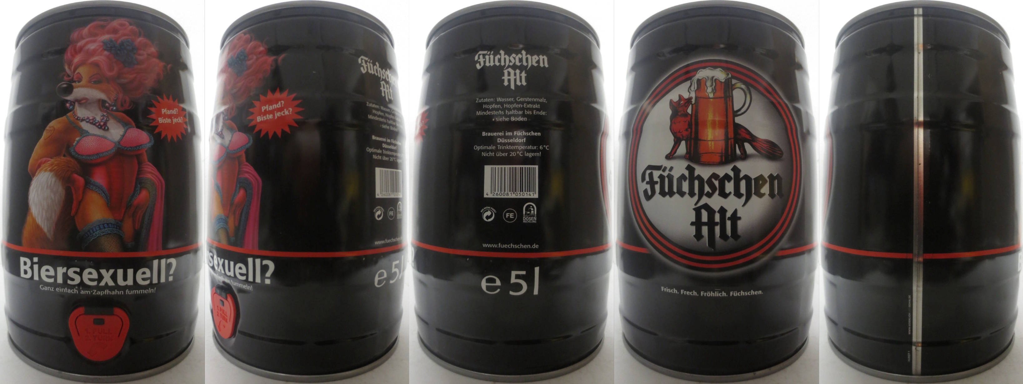Füchschen Alt Biersexuell? Ganz einfach am Zapfahn fummeln! (5L) Nr.1