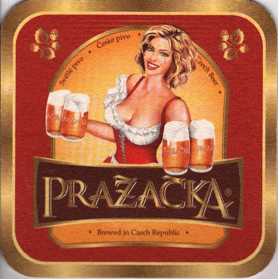 PRAŽAČKA .Brewed in Czech Republic. (PTEX-Č-ab) č.38