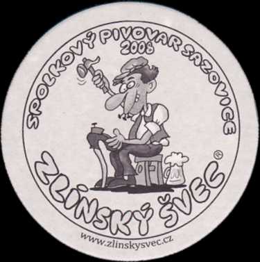 SPOLKOVÝ PIVOVAR SAZOVICE 2008 ZLÍNSKÝ ŠVEC ZELENÁČOVA ŠOPA (PTMP-K-ab) -