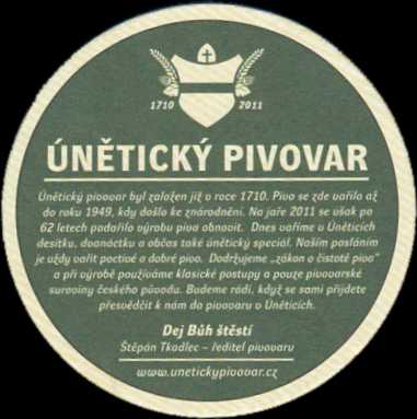 Unětické pivo 10° (PTMP-K-ab) 