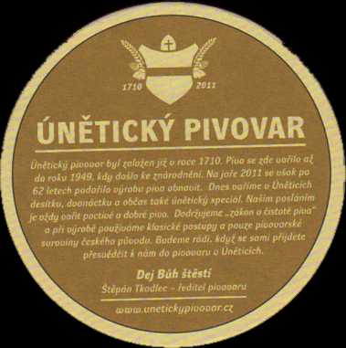 Unětické pivo 12° (PTMP-K-ab) 