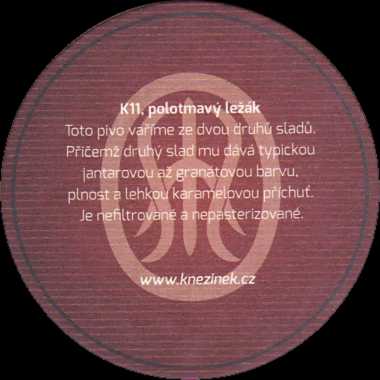 Kněžínek založeno 2012 K11 1. ČESKOBUDĚJOVICKÝ MINIPIVOVAR (červený) č.1 (PTMP-K-a+b)