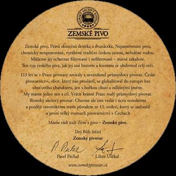 ZEMSKÝ AKCIOVÝ PIVOVAR PROVINCIAL CERVISIAM (PTLP-ab)