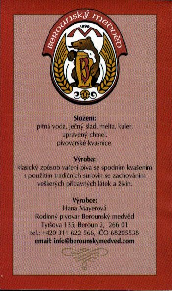 14° Berounský Klepáček speciál (1,5L) (Beroun) (S)