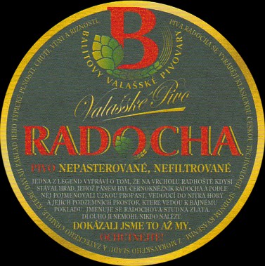 Valašské Pivo RADOCHA PIVO NEFILTROVANÉ NEPASTERIZOVANÉ (PTMP-K-ab) 