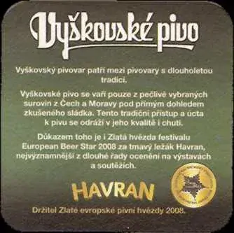 Vyškovské pivo NEJPOCTIVĚJŠÍ PIVO NA MORAVĚ www.pivovyskov.cz (PTVP-Č-ab) 