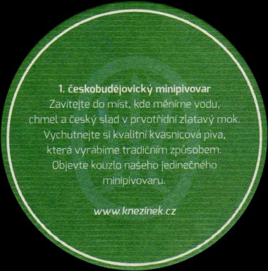 Kněžínek založeno 2012 K 1. ČESKOBUDĚJOVICKÝ MINIPIVOVAR č.2 (PTMP-K-a+b) 