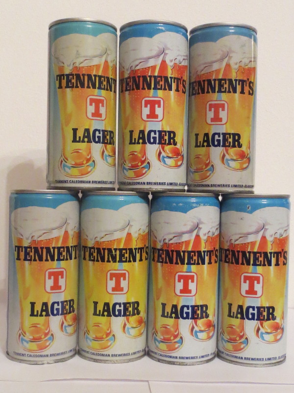 TENNENT´S LAGER set 7 cans (CS) (44cl) 