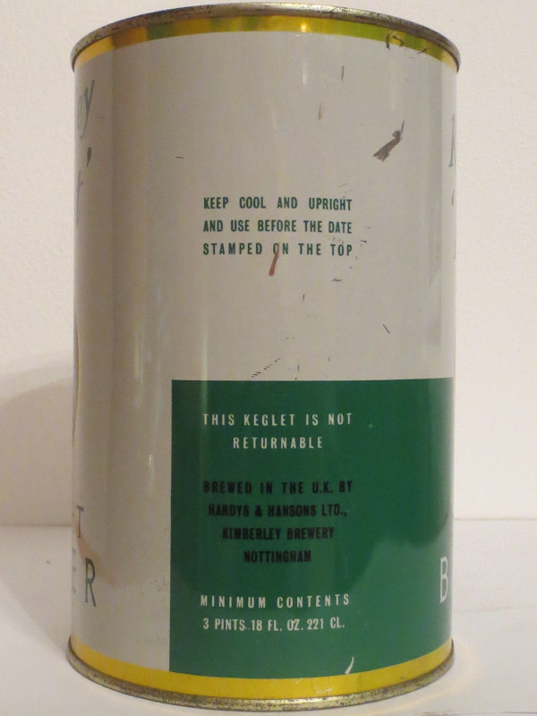 Kimberley 'Keglet' DRAUGHT BITTER (221cl)