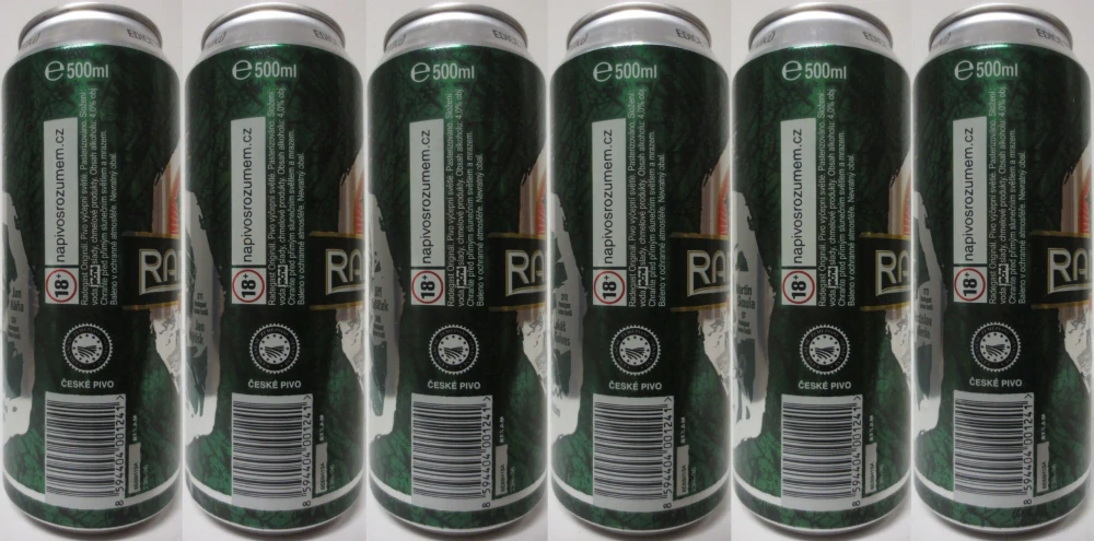 RADEGAST ORIGINAL EDICE EXTRALIGOVÝCH BOJOVNÍKŮ from CZECH REPUBLIC (6 cans) (50cl) (B/O) 