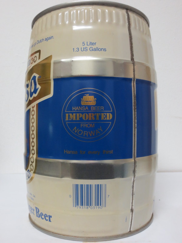 IMPORTED HANSA LAGER BEER