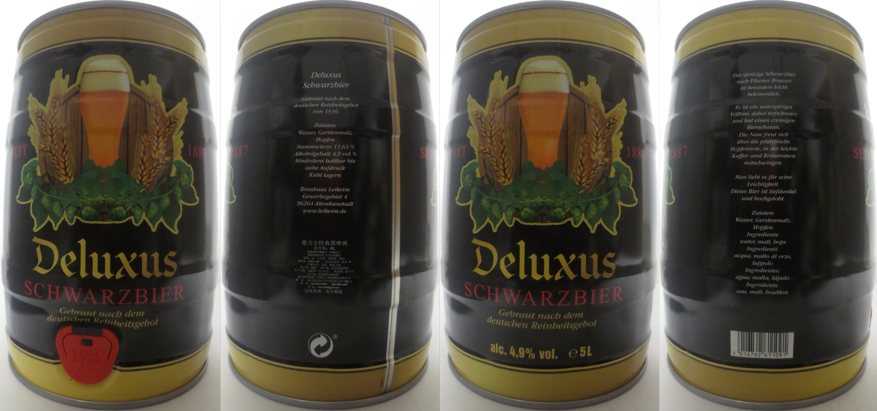 Deluxus SCHWARZBIER (5L) Nr.1 b