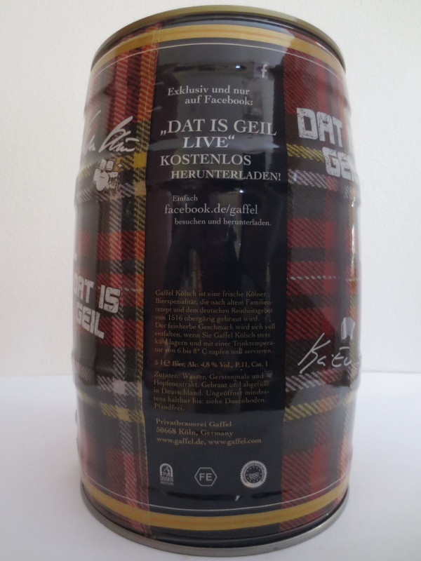 Gaffel kölsch DAT IS GEIL (5L) Nr.1