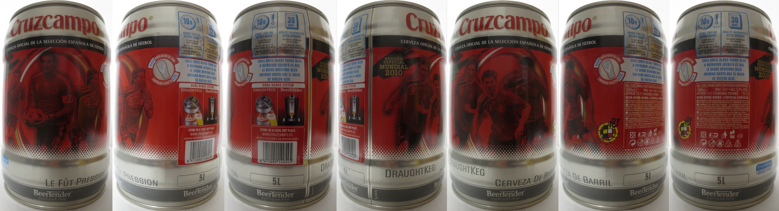 Cruzcampo EDICIÓN ESPECIAL MUNDIAL 2010 (5L) Nr.1