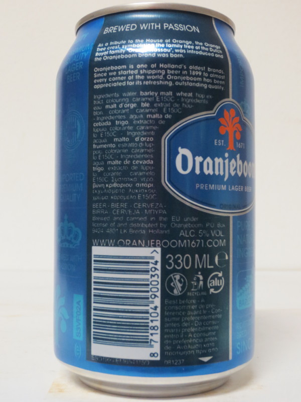 Oranjeboom PREMIUM LAGER BEER IMPORTED (33cl)