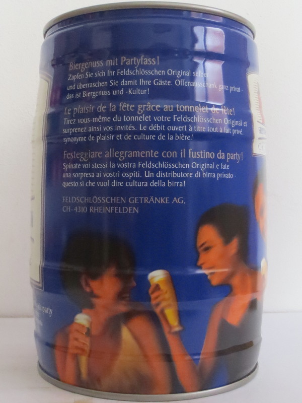 FELDSCHLÖSSCHEN Bier Biere Birra ORIGINAL PARTYFASS (Switzerland) Nr.2