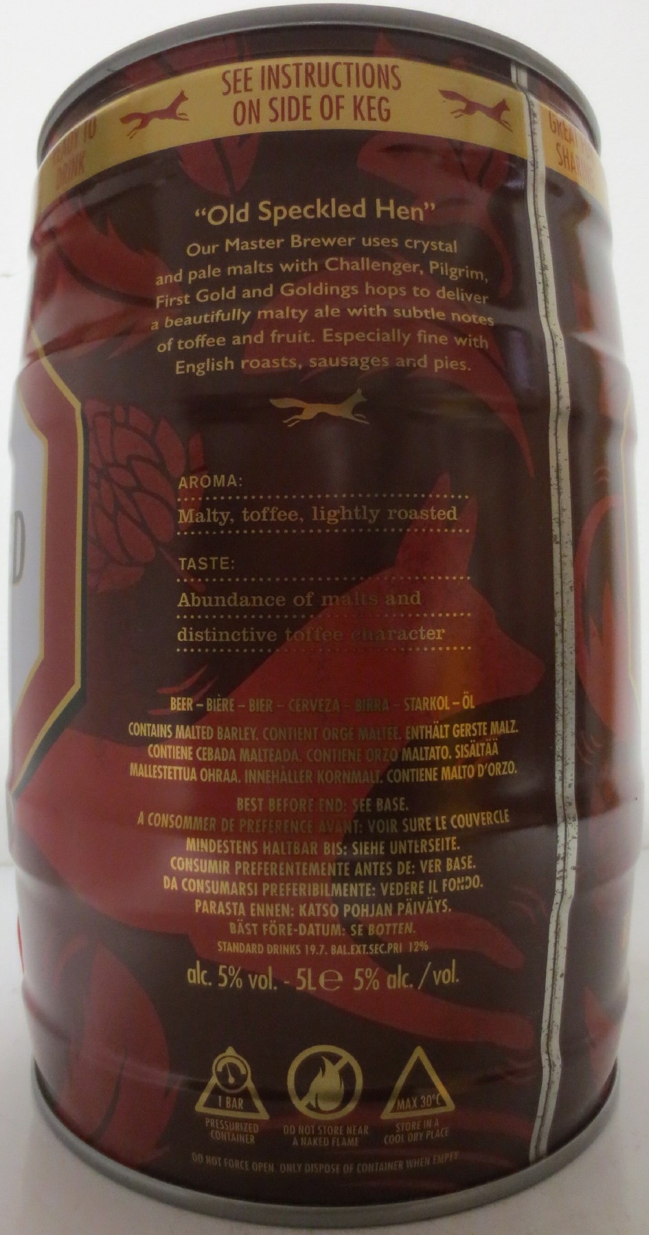MORLAND OLD SPECKLED HEN CRAFTED FINE ALE (5L) Nr.2