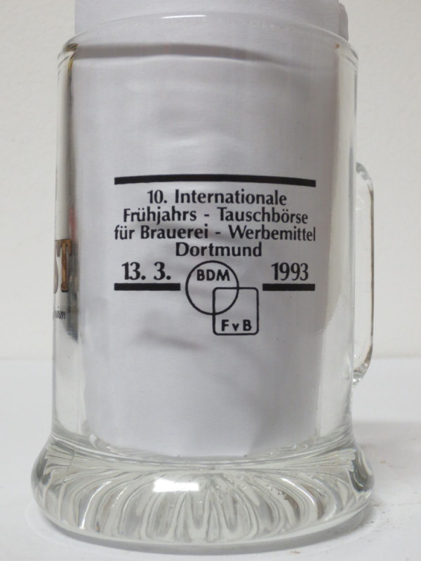 RITTER FIRST Feines Premium Pils Tauschbörse Dortmund 13.3.1993 (0,2L) krýgl 