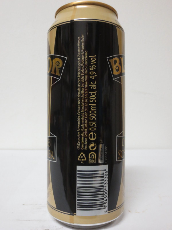 BLREOR DEUTSCHES SCHWARZBIER IMPORTED FROM GERMANY (50cl) (B/O) Nr.1