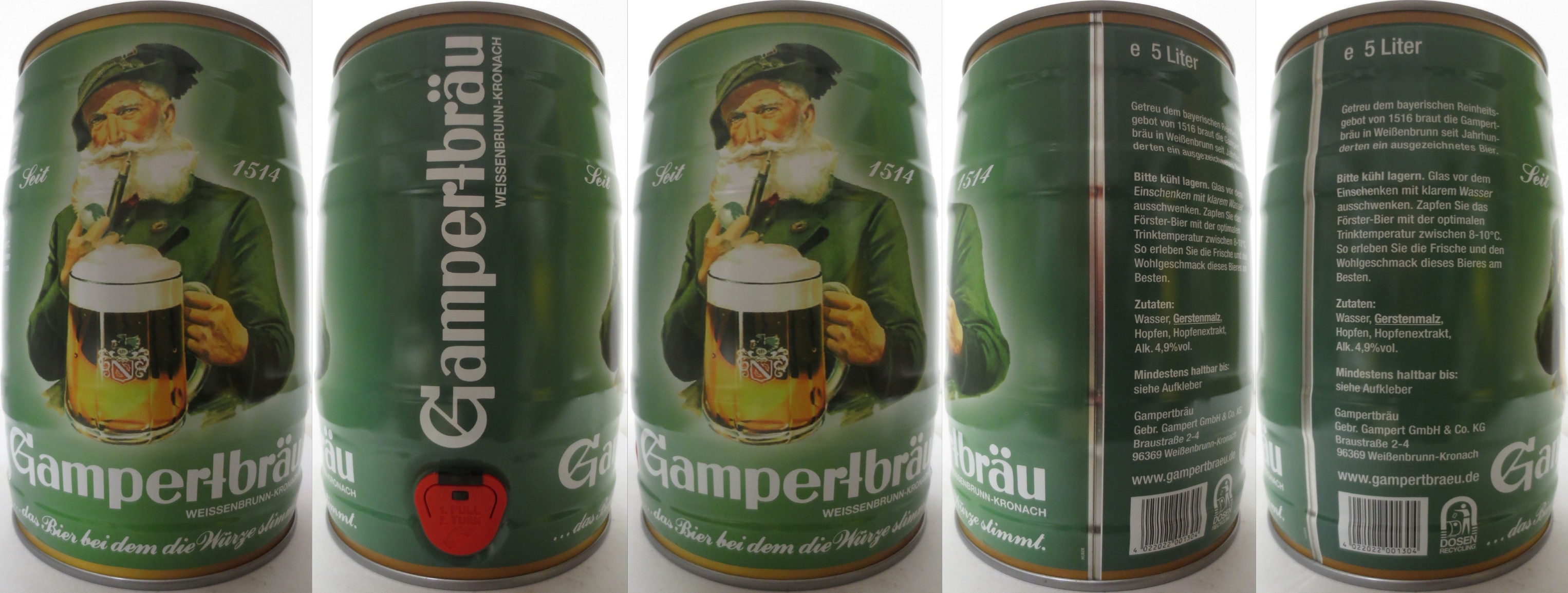 Gampertbräu WEISSENBRUNN-KRONACH (5L) Nr.1