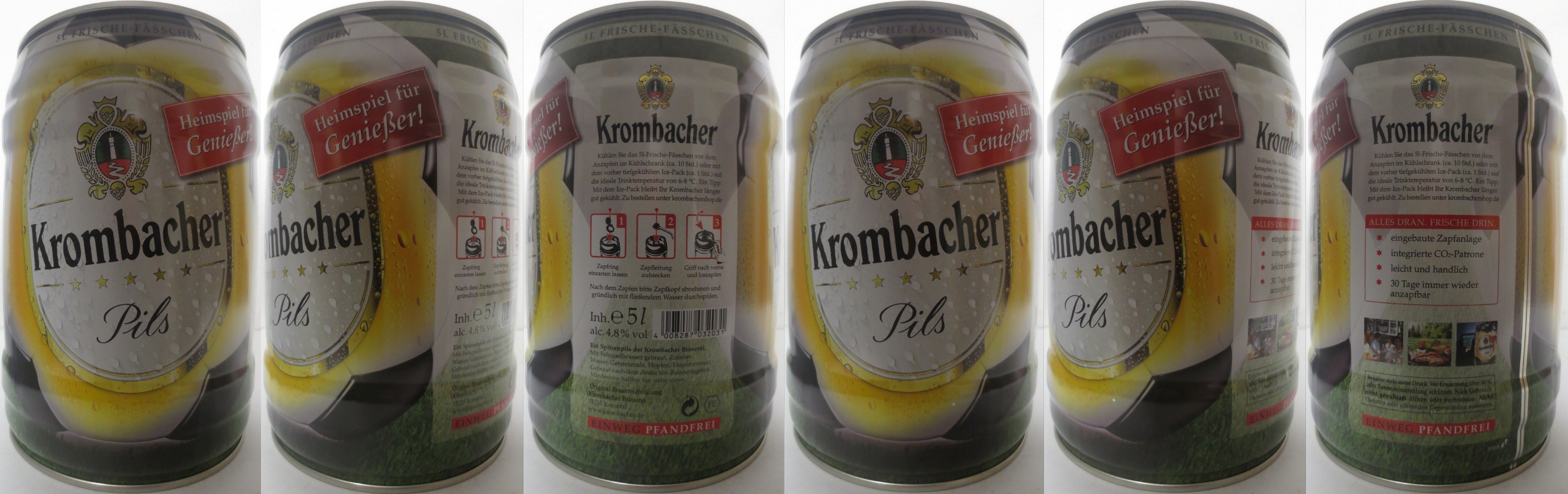 Krombacher Pils Heimspiel für Genießer! (5L) Nr.1