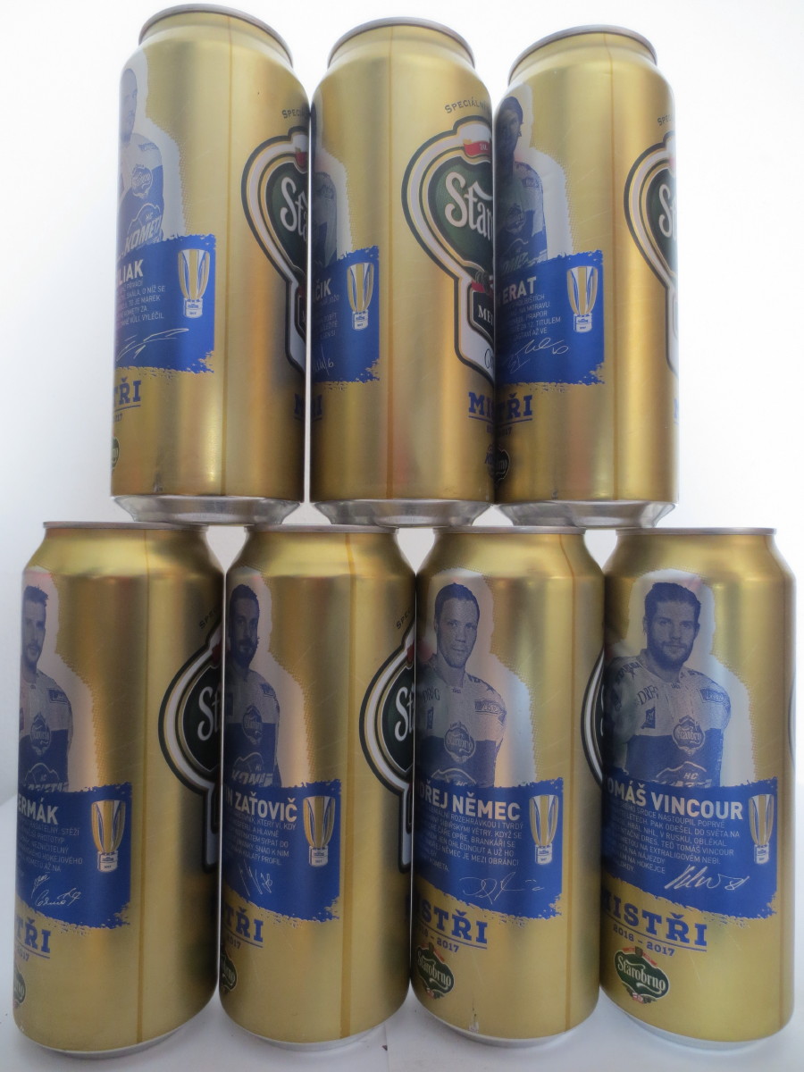 Starobrno MEDIUM Morava MISTŘI 2016-2017 KOMETA - set 2017 - 7 cans (50cl) (B/O)