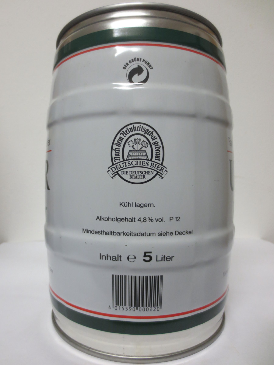 Familienbrauerei Brauhöfer ULMER PILSENER feinherb und elegant 