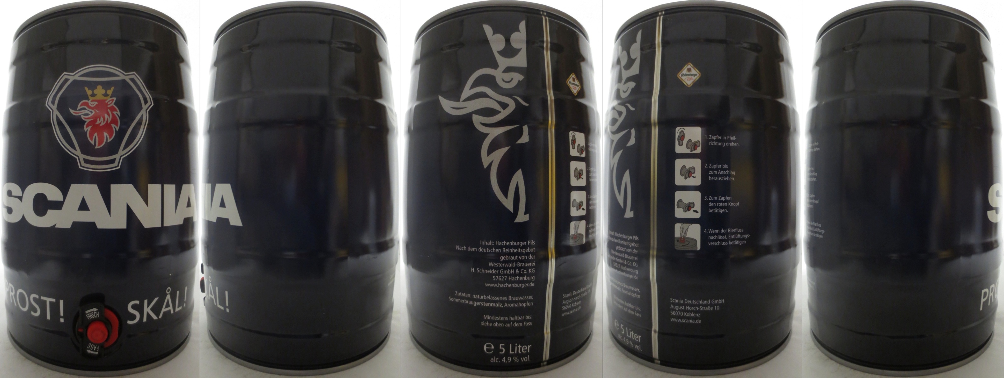 Hachenburger Pils SCANIA PROST! SKAL! (5L) Nr.1 