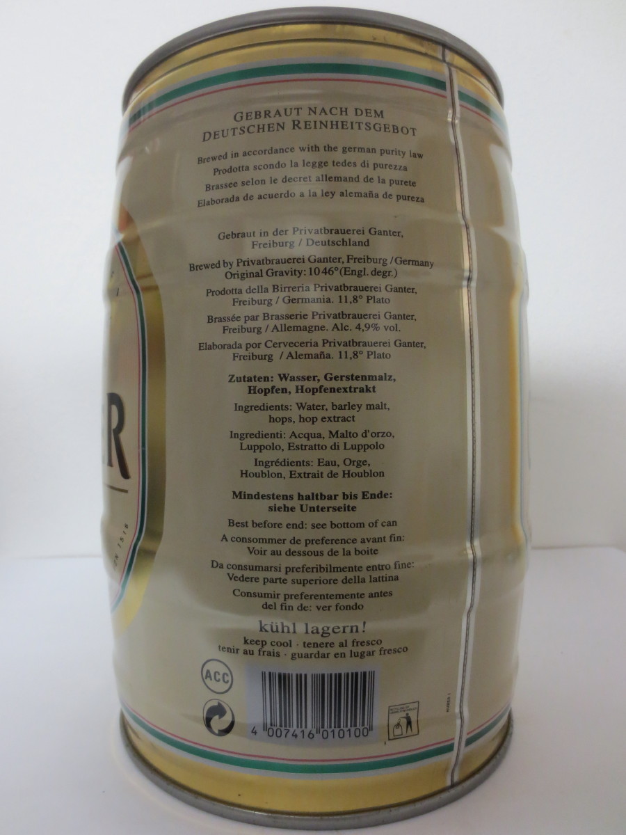 GANTER Pilsner Premium herb 