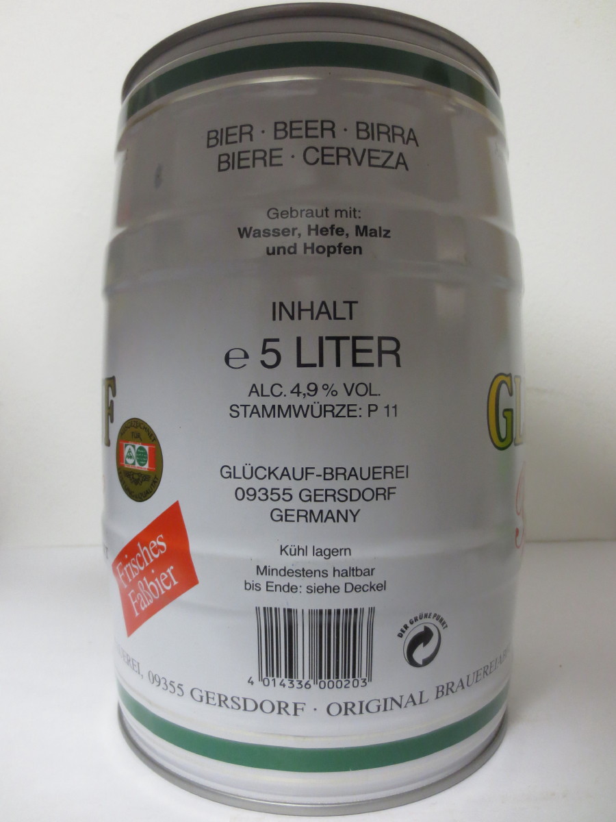 GLÜCKAUF Pilsener WÜRZIG ELEGANT 