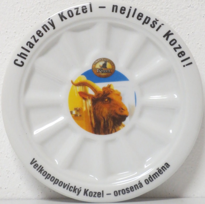 2 kermické pivní podtácky Velkopopovický Kozel  (keramická táceky) 