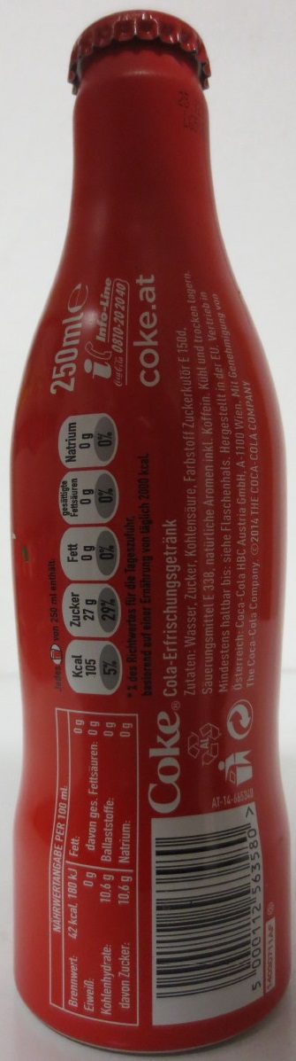 Coca Cola FIFA WM 2014 BRASIL (25cl) (AUSTRIA)